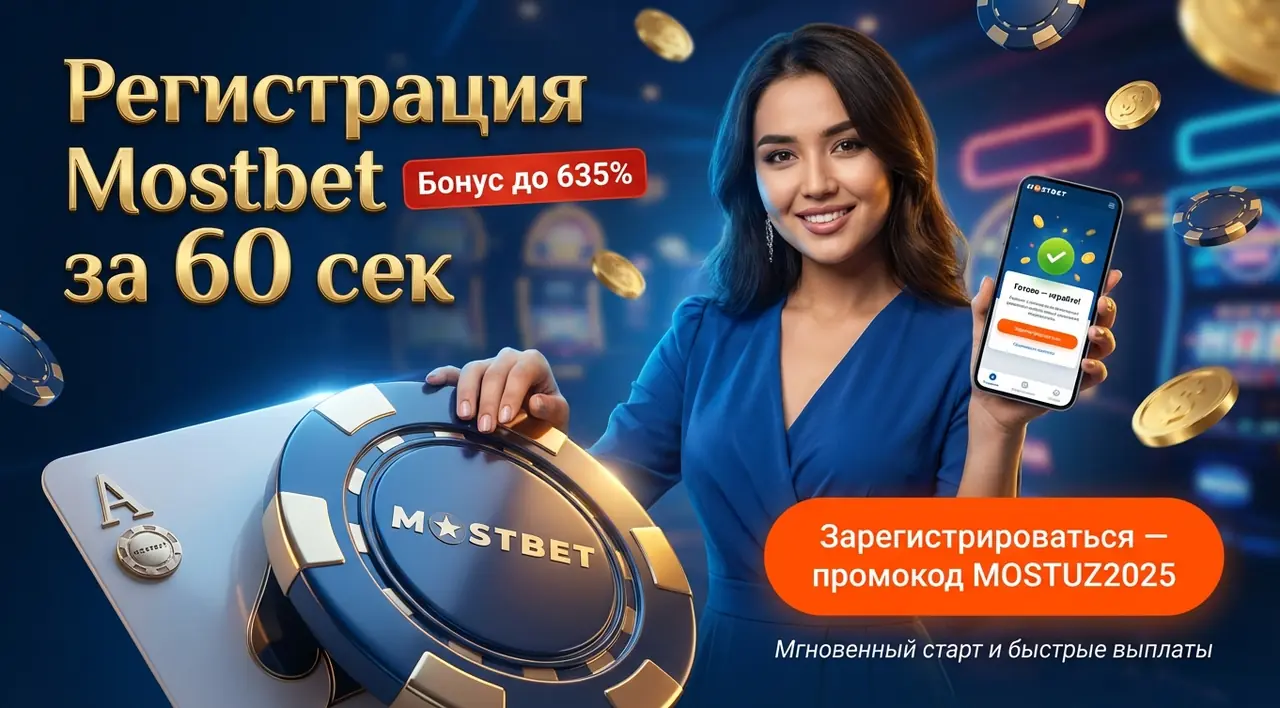 Mostbet регистрация — быстрый старт за 60 секунд
