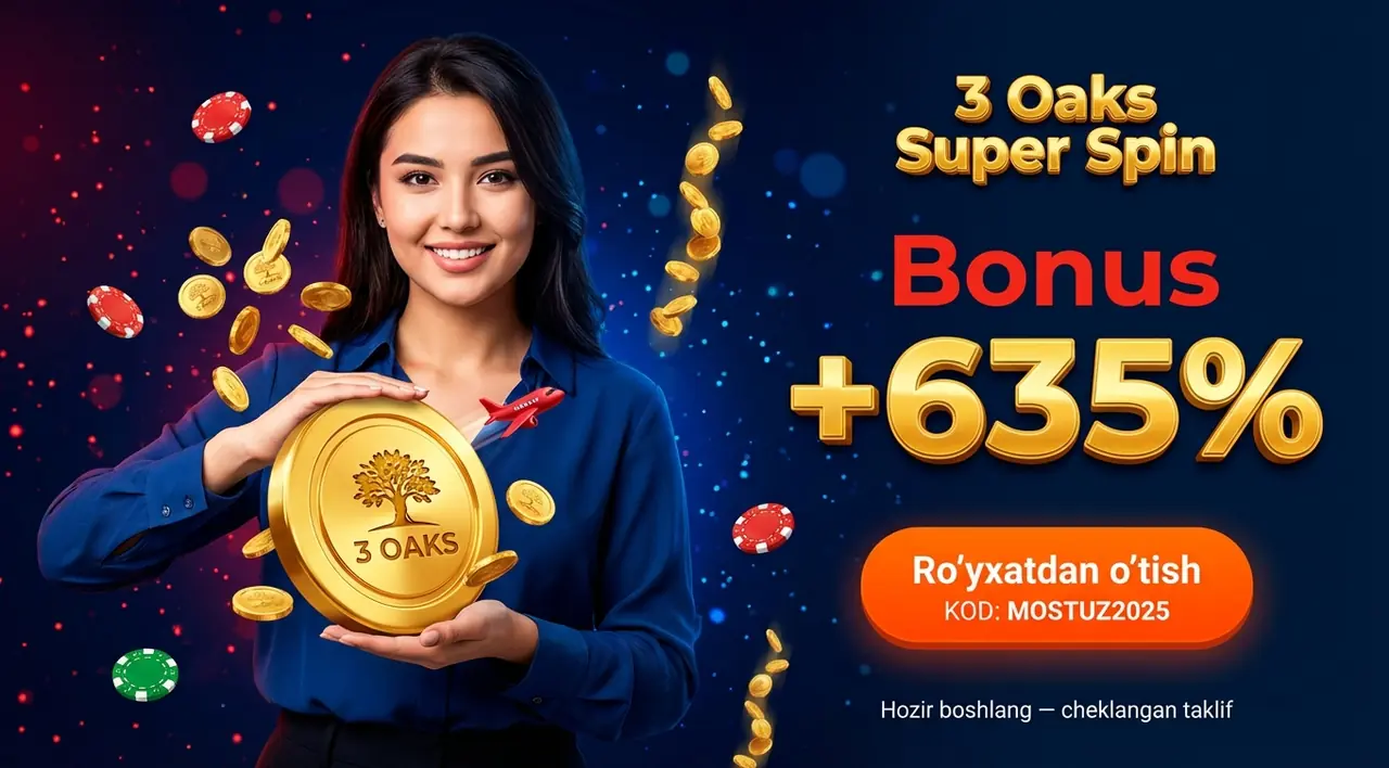 3 Oaks slot O'zbekiston